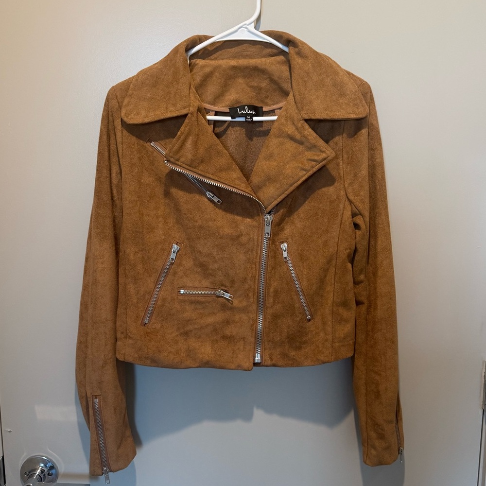 Lulu's Brown Suede Jacket